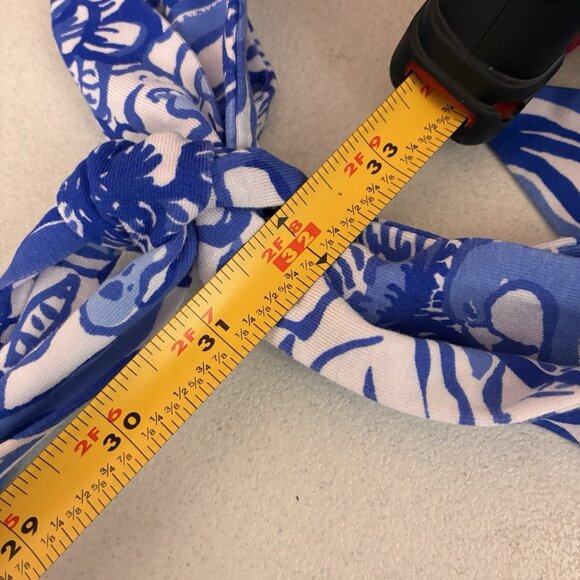 Lilly Pulitzer Riviera Smocked Romper Womens XS Blue Tang Skort Tie Straps Beach - Picture 10 of 13